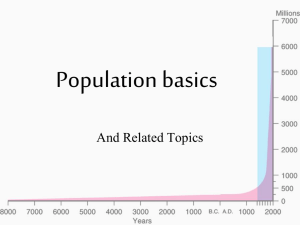Population I - Population Basics