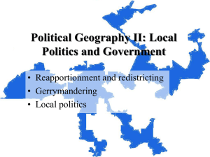 Political Geography - Local Government