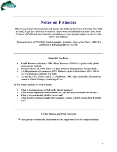 Global Change 14 - Notes on Fisheries
