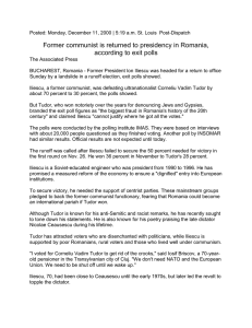 Former communist is returned to presidency in Romania,