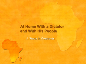 At Home with a Dictator