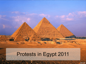 Protests Topple Dictatorship in Egypt, 2011