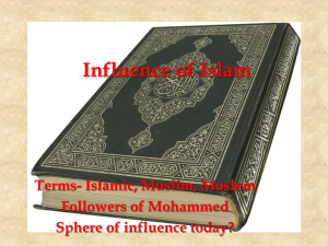 Influence of Islam