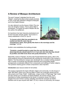 A Review of Mosque Architecture