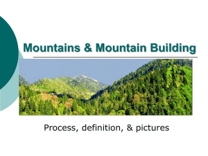 mountains & mountain forming
