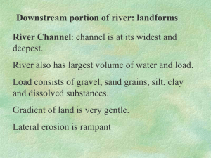 downstream landforms