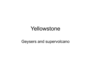 yellowstone geysers & volcano