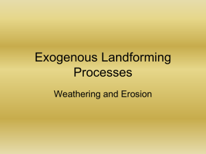 Weathering Erosion