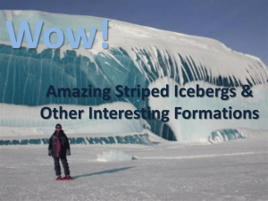 Amazing Striped Icebergs