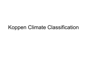 (A) Tropical Koppen Climate Classification