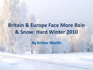 Britain Europe Face More Rain and Snow 2010