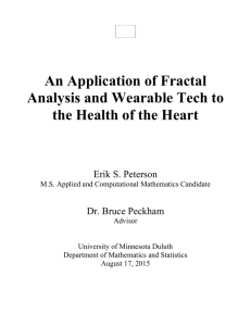 An Application of Fractal Analysis and Wearable Tech to Erik S. Peterson