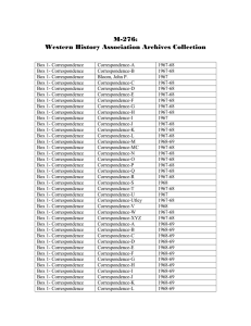 M-276 Western History Association Archives Collection