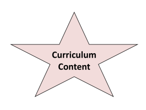 Curriculum Content