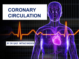 PPT CORONARY CIRCULATION BY DR QAZI