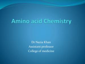 lecture amino acid chemistry