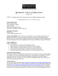 LTRC 513 01 Language Acquisition/Instruction