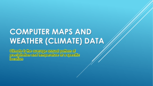 Computer maps and weather (climate) data