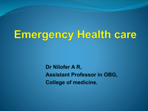 Dr Nilofer A R, Assistant Professor in OBG, College of medicine.