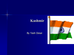 Kashmir Conflict Background
