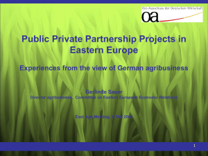 East Europe Round table - Agribusiness (PPT)