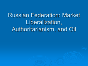 Russian Federation - Market Liberalization (ppt)