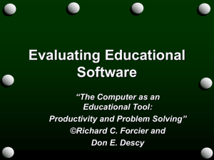 Software Evaluation