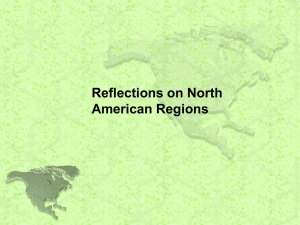 R eflections on North American regions