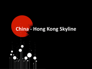 China - Hong Kong Skyline