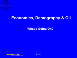 Economy, Demography, Oil