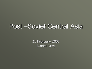 Post-Soviet Central Asia