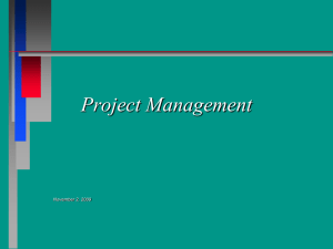 Project Management Overview