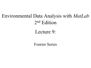 MatLab 2 Edition Lecture 9: