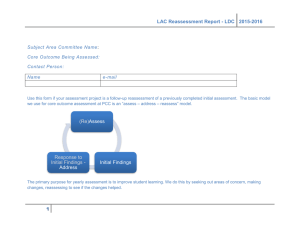 LAC Reassessment Report Form