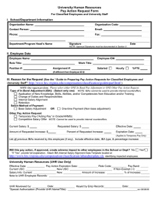 Pay Action Request Form