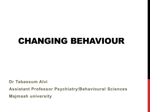 changing behavior