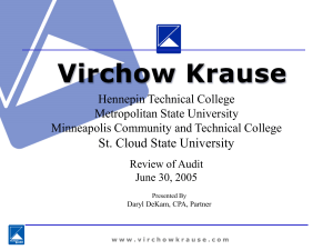 Virchow Krause - Campus Audit
