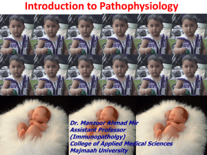 Introduction to Pathophysiology