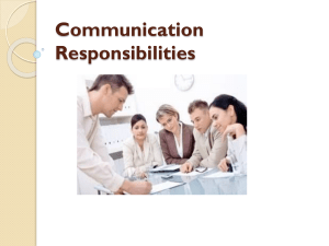 communication resposbility