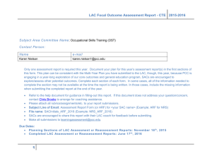 LAC Focal Outcome Assessment Report - CTE  2015-2016 Contact Person: