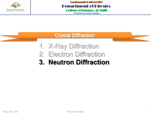 Neutron Diffaraction