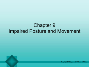 Impaired posture&movements