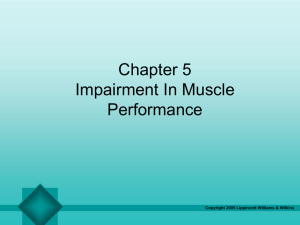Chapter 5 Impairment In Muscle Performance Copyright 2005 Lippincott Williams &amp; Wilkins