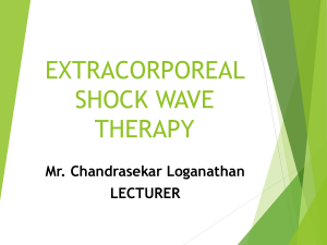 SHOCK WAVE THERAPY