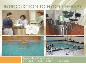 Hydrotherapy - Introduction