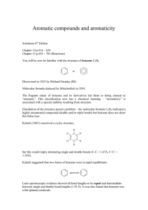 Aromatic compounds and aromaticity