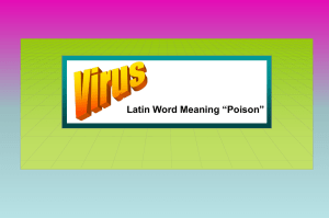 Latin Word Meaning “Poison”