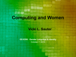 Women and Computing