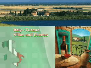 Italy - tuscan villas and scenes (ppt)