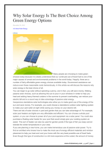 Why Solar Energy Is The Best Choice Among Green Energy Options